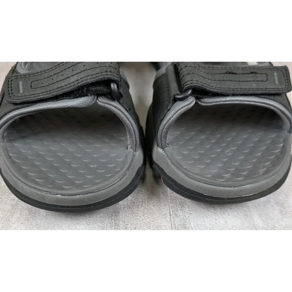 Skechers Men's Tresman‎ Garo Fisherman Beach Hiking Sandals Black Gray Size 12